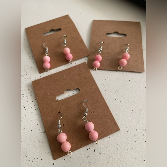 Hand Crafted Jewelry - Queen Conch Shell Earrings Hand Made Crystal Beaded Jewelry